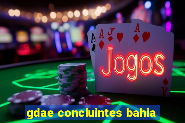 gdae concluintes bahia