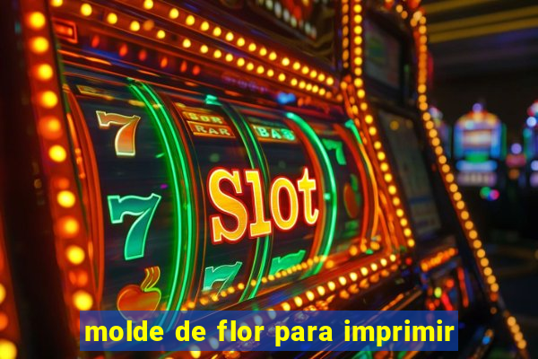 molde de flor para imprimir