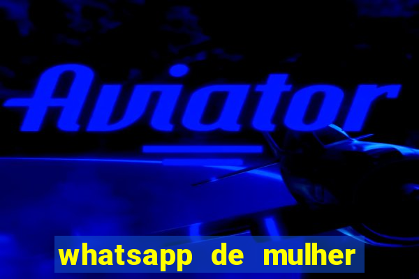 whatsapp de mulher de programa