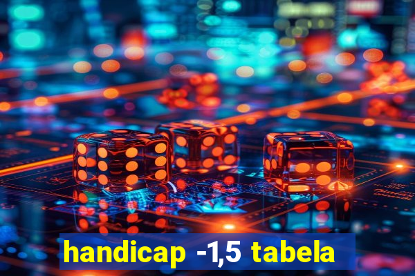 handicap -1,5 tabela