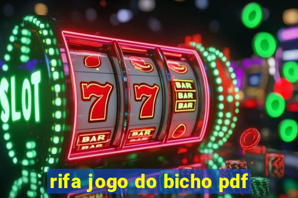 rifa jogo do bicho pdf