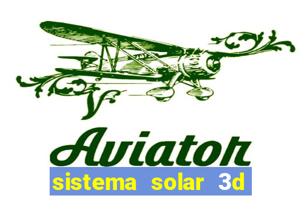 sistema solar 3d em movimento