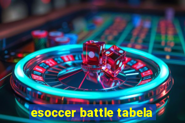 esoccer battle tabela